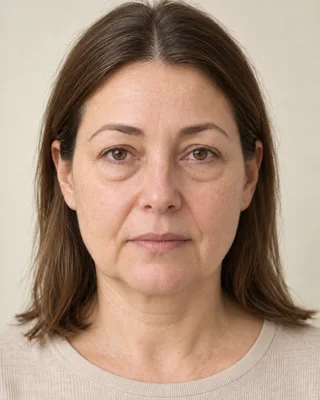 Иллюстрация изменений овала лица